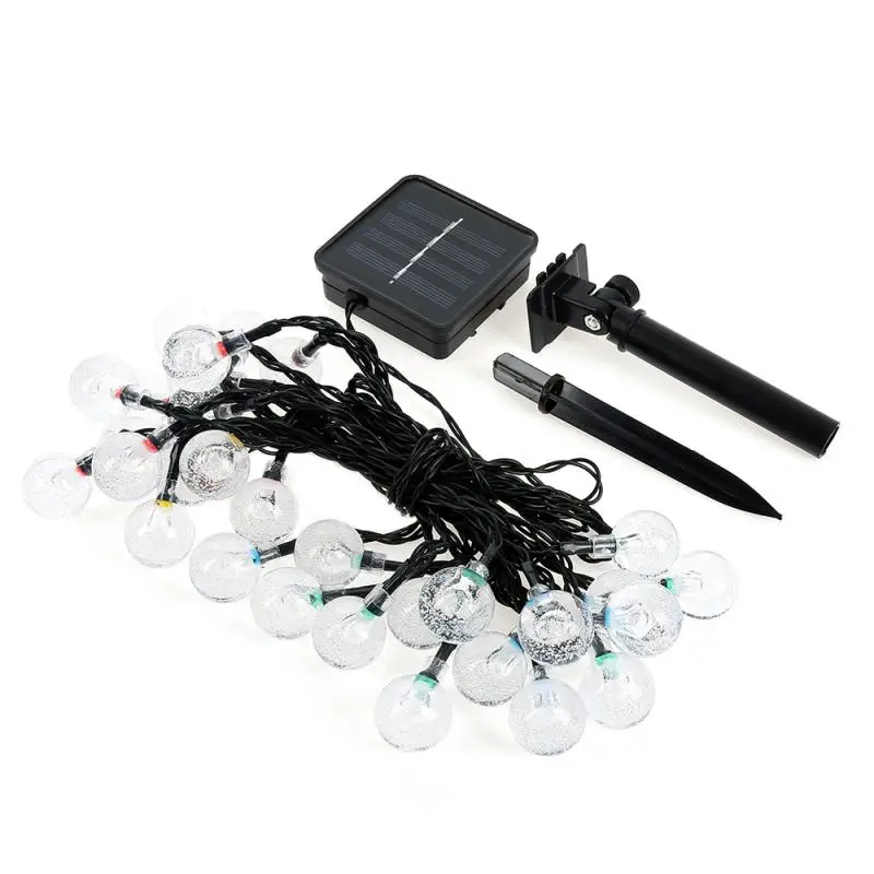 Креативная светодиодная гирлянда на солнечной батарее с 30/50 хрустальными