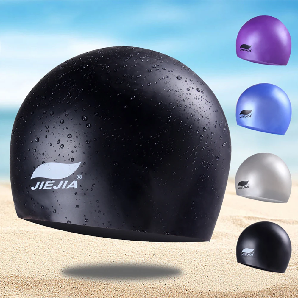 

Adults Swim Cap High Elastic Waterproof Fabric Protect Ear Long Hair Sport Swim Pool Hat Swimming Cap Piscine Accessoire Badmuts