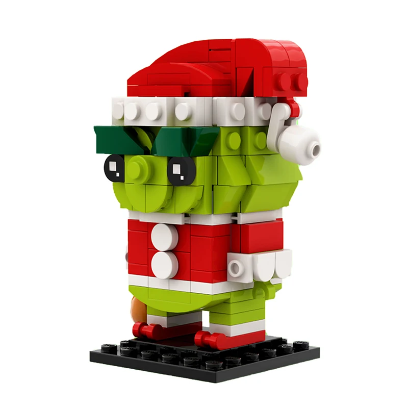 

Конструктор Grinch BrickHeadz, строительные блоки, модель, конструктор, игрушки для детей, рождественский подарок
