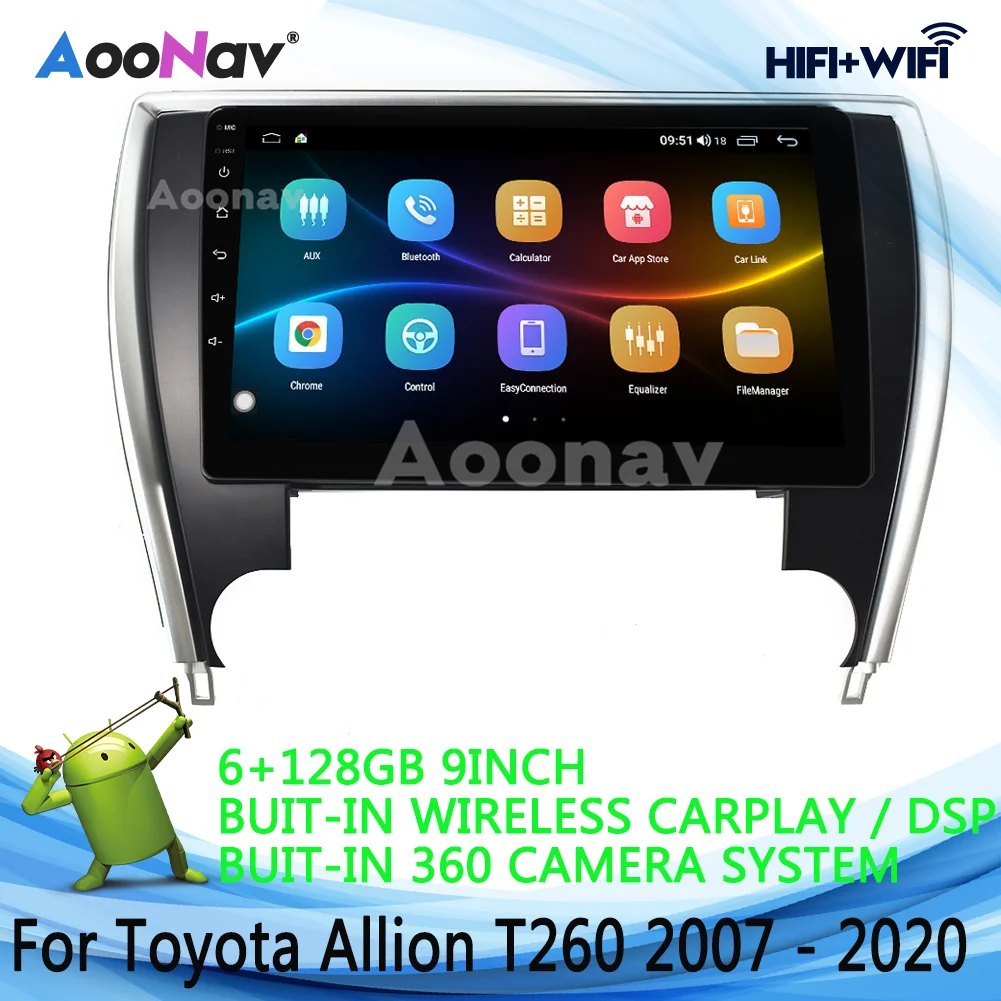 

Автомагнитола для Toyota T260 2007-2020 с GPS-навигацией, DVD, мультимедийным проигрывателем, стереоприемником, Android