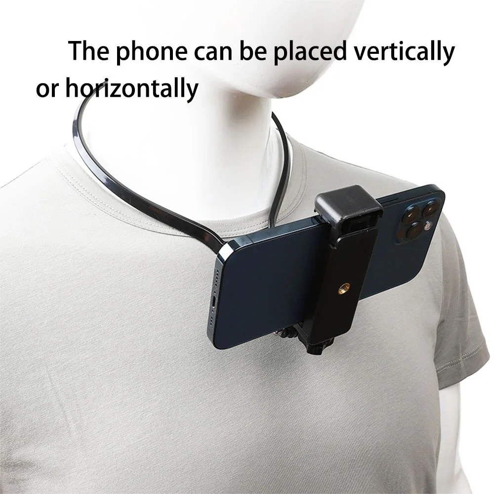 mobile phone mount neck bracket chest first person video shooting accessories cell phone holder vlog video bracket accessories free global shipping
