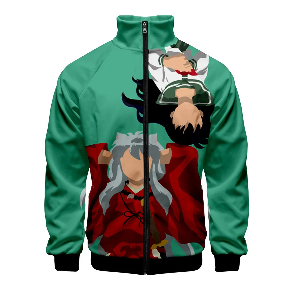 Мужская/Женская 3d-куртка на молнии Inuyasha новая модная классическая Куртка с