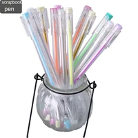 12pcslot highlight color gel pen graffiti pen diy scrapbooking special pen stationery office supplies