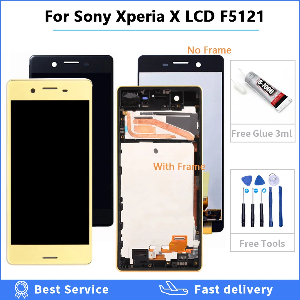 5 0 &quotЖК дисплей для sony Xperia X F5121 ЖК сенсорный экран с рамкой дигитайзер сборка lcd