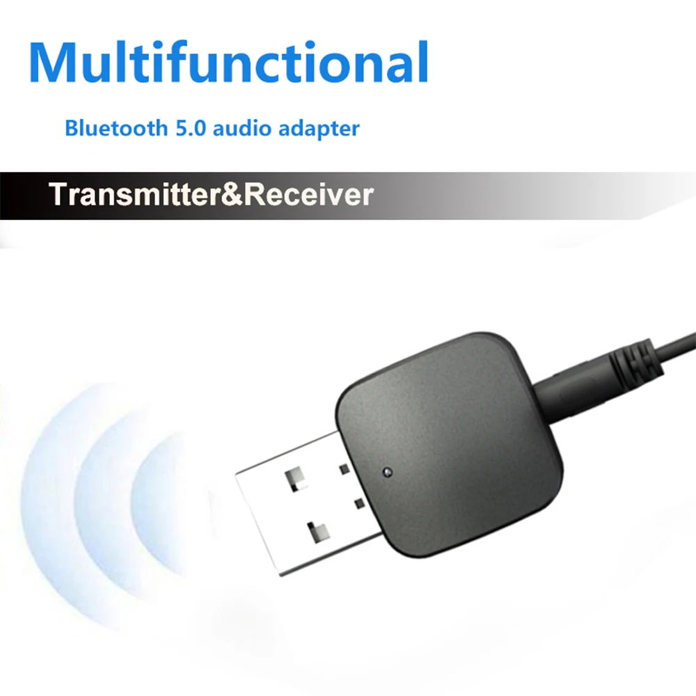 Bluetooth 5,0 аудио передатчик приемник Мини 3,5 мм AUX Стерео Bluetooth передатчик для ТВ ПК беспроводной адаптер для автомобиля с RCA