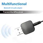 Мини-аудио передатчик 3,5 мм, AUX Стерео Bluetooth передатчик для ТВ, ПК, беспроводной адаптер для автомобиля с RCA