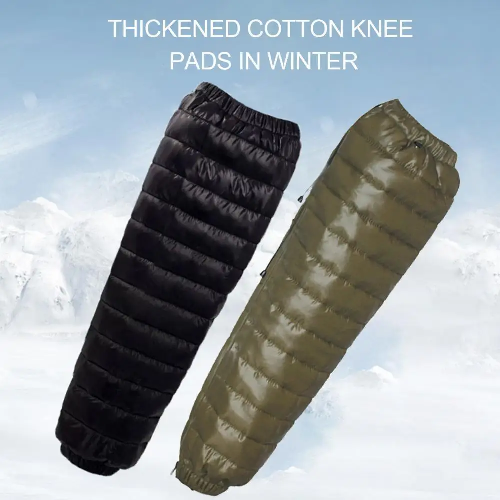 

Winter Motorcycle Down Warm Knee Brace Support Pad Cold Resistant Protector Knee Sleeve Polyester Velvet Protective Cover