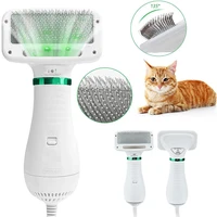 pet dryer cat grooming hair dryer portable comb adjustable temperature low noise 2 in 1 pet grooming cats products for pets