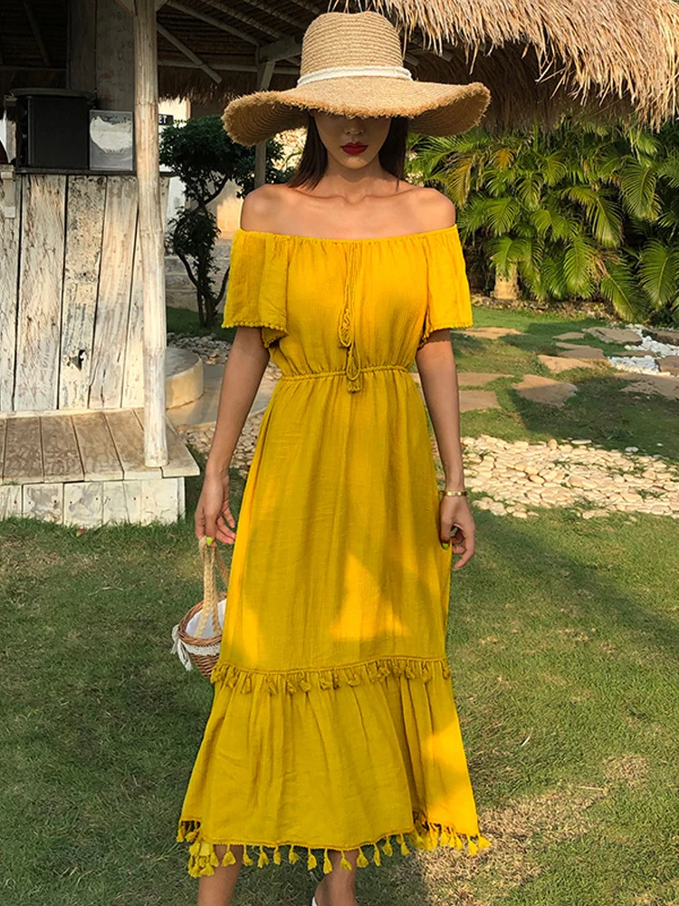 

Desert Skirt Travel Dress Slim Travel Photo Skirt Seaside Holiday Beach Skirt Summer