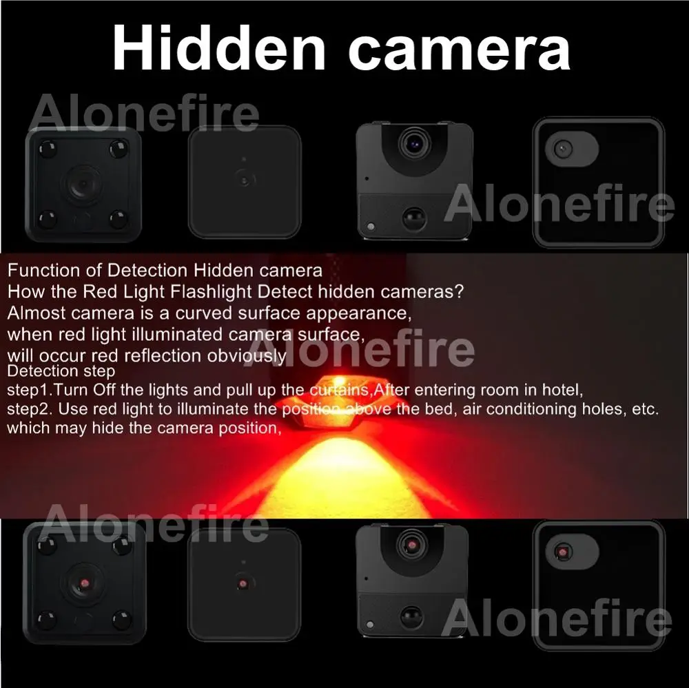 AloneFire SK68 миниатюсветильник ный регулируемый красный фонарь фонарик с