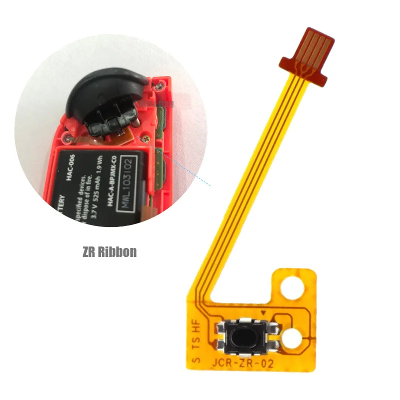 Запасные части для Nintendo Switch JoyCon ZR ZL L SL SR Button лента брелок гибкий кабель ремонта NS