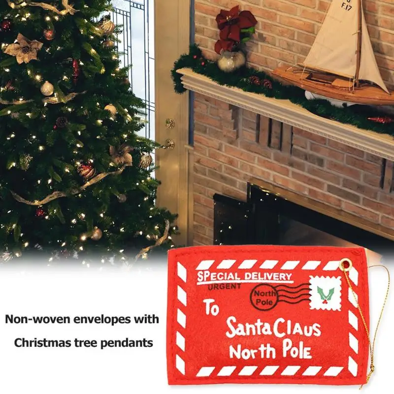 Подвеска конверт Санта Клаус Северный полюс на Рождество аксессуары для елки