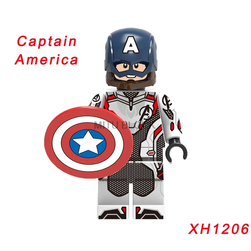 xh1206 Single Sale Avengers 4 End Game Space Suit With Micro Figures Tony Stark Thor Hawkeye For Children Toys Building Blocks - Цвет: xh1206