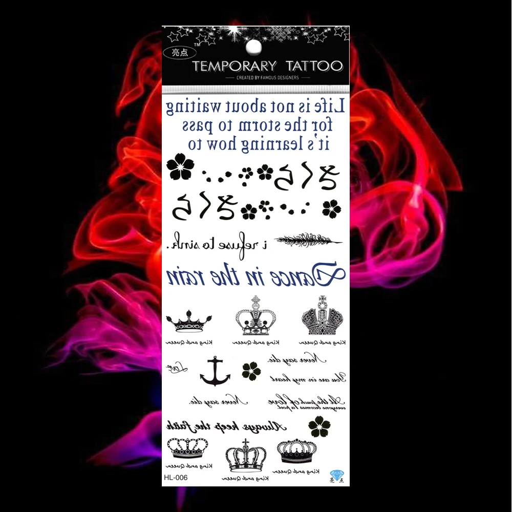 5 шт./лот милые тату с цветами детские поддельные татуировки пауком женские