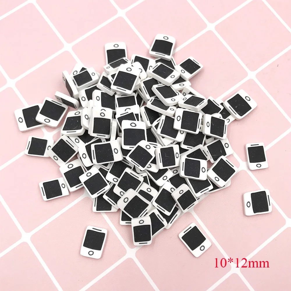 100 г Fimo поделки моделирование мини сотовый телефон ломтик Полимерная глина брызги для слизи материал аксессуары DIY Украшение для альбома