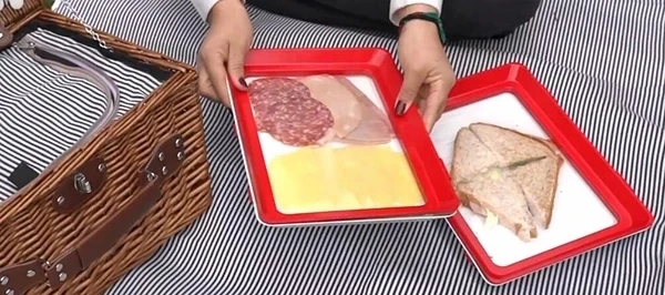 6 шт., лоток, креативный пластиковый лоток для хранения пищи, кухонные предметы, контейнер для хранения продуктов, набор, контейнер для хранения продуктов, свежий чехол для микроволновой печи