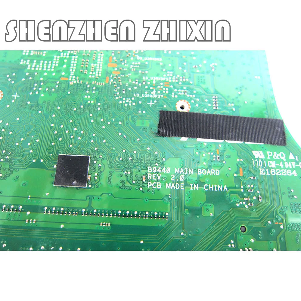 yourui for asus pro b9440 b9440u b9440ua laptop motherboard with i5 7200u cpu 8gb ram b9440ua mainboard full test free global shipping