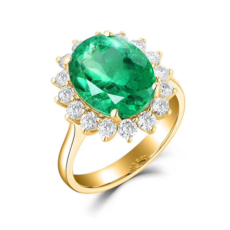 RICKI превосходное качество натуральный Свадебный зеленый драгоценный камень