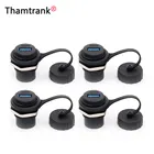 4 шт. Быстрая зарядка 3,0 розетка от USB к розетке двойной адаптер питания Электрическая розетка с водонепроницаемой пылезащитной крышкой