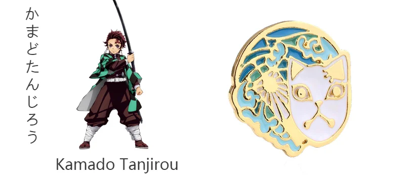 Хит, серьги-гвоздики Kimetsu no Yaiba для косплея в японском стиле Kamado Tanjirou