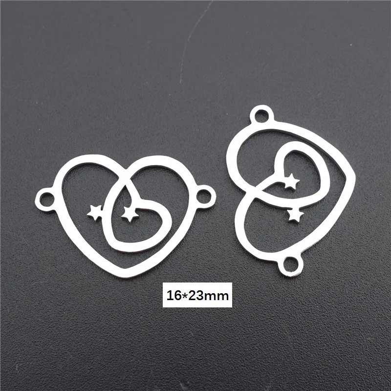 50 шт. Нержавеющая сталь Разъем Шарм пальмовых листьев силуэта с принтом Якорь