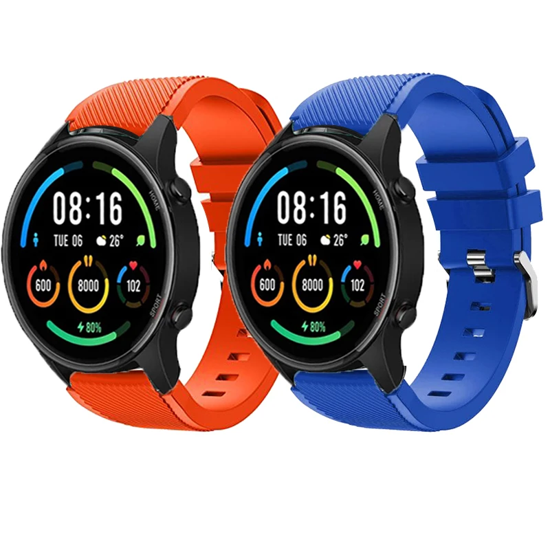 Ремешок 22 мм для Samsung galaxy watch 3 46 Gear S3 Frontier /For XiaoMi Mi Watch цветной ремешок Huawei gt 2/2e/gt2 pro |