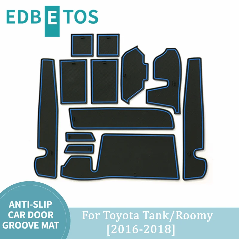 

For Toyota Tank / Roomy Accessories 2016-2018 Cup Holder Inserts, Door Pocket Liners,Center Console Liner Mats Custom Interior