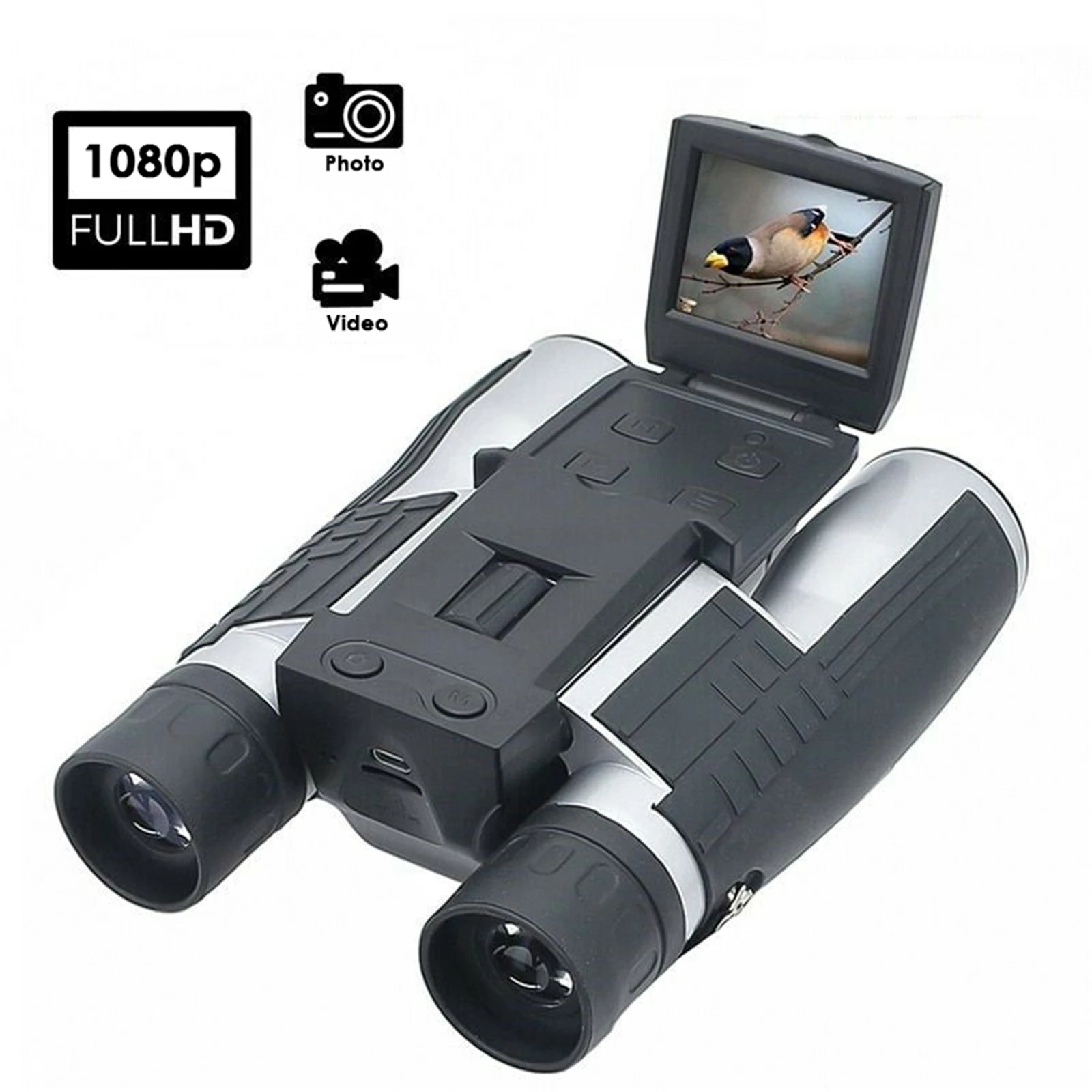 

2" LCD Display Digital Camera Binoculars Adult Telescope 12x32 Video Photo Shooting Recorder For Viewing, Watching, Recording