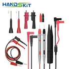 Комплекты электронных измерительных наконечников для цифрового мультиметра, измерительные наконечники с зажимами типа крокодил, сменные наконечники