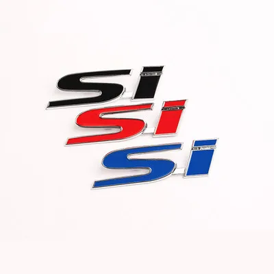 

Автомобильная наклейка с логотипом SI, автомобильная эмблема, значок, 3D наклейки для автомобиля Honda Civic Si Accord 2003-2007 Crv Hrv, городские автомобильн...