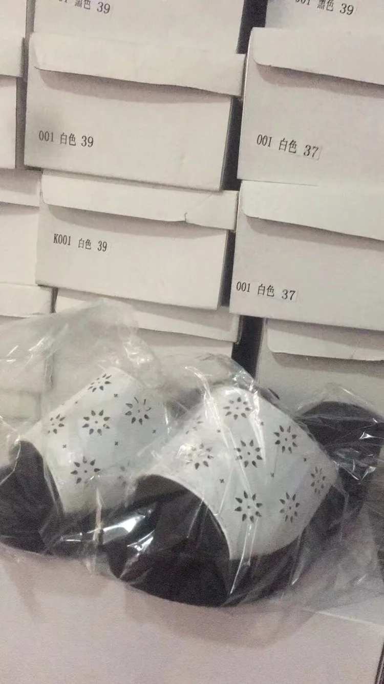 

Ladies Fashion 2021 High Quality Sandals For Ladies Slope Heel Increased Hollow Open Toe Solid Color Casual Slippers