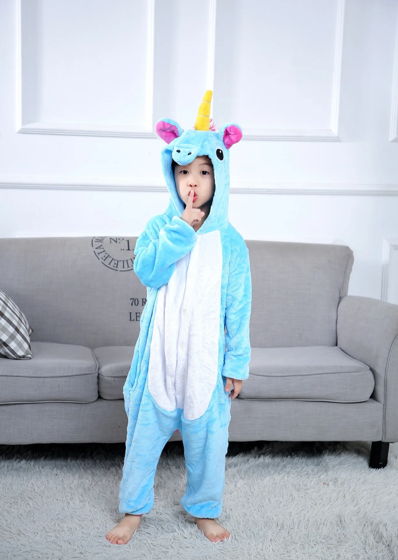 

Animal Pajamas For Children Animal Cartoon Blanket Sleepers Baby Costume Winter 2020 new Boy Girl Licorne