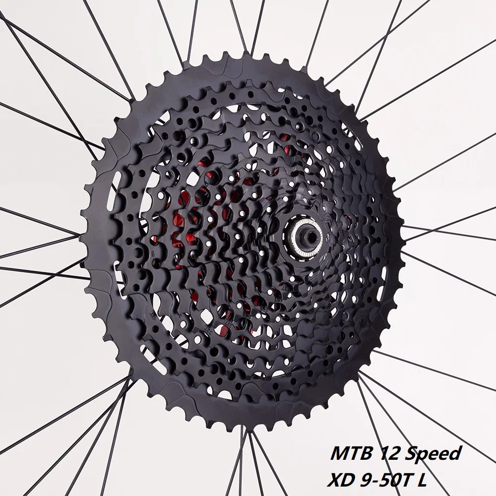 Сверхлегкая кассета MTB 12 s 9-50T XD L 12-скоростная 540 г черный серый В 9-50 т цепная