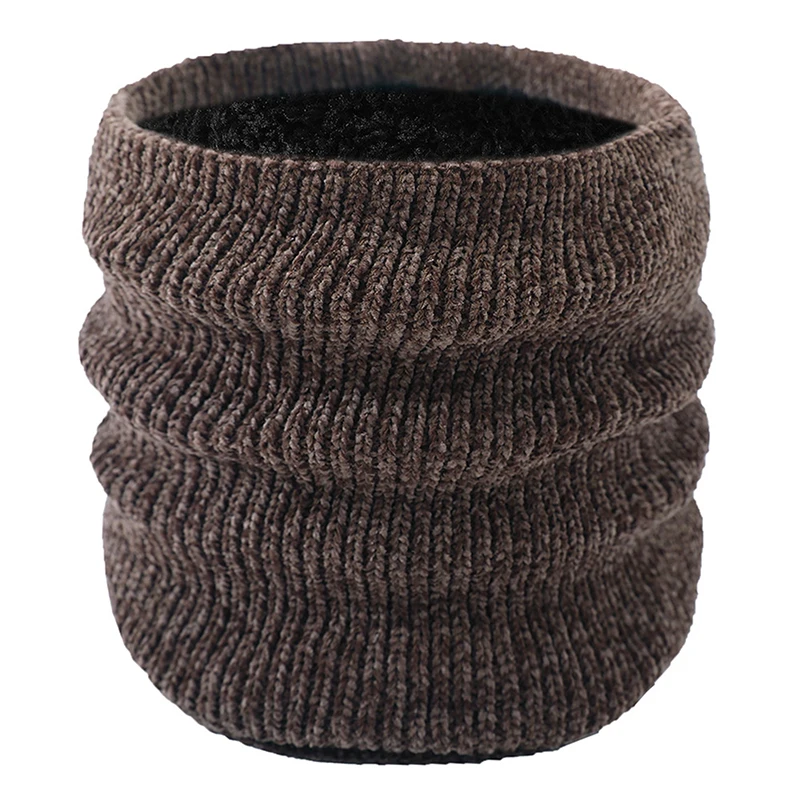 Модный женский зимний теплый шарф для мужчин и женщин однотонный шерстяной шеи