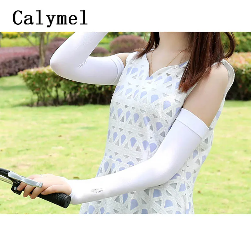 Calymel ледяной шелк солнцезащитный крем рукава длинные перчатки защита от солнца