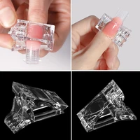 nail art transparent crystal clip for finger extension nail uv gel fixed nail mold professional nail product nails accesorio hot