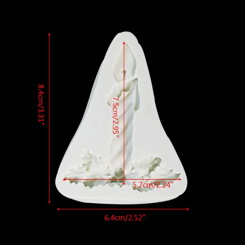 

Birthday Candle Silicone Mold Fondant Cake Chocolate Decorating Sugarcraft Paste Mould Baking Tool Christmas Gift