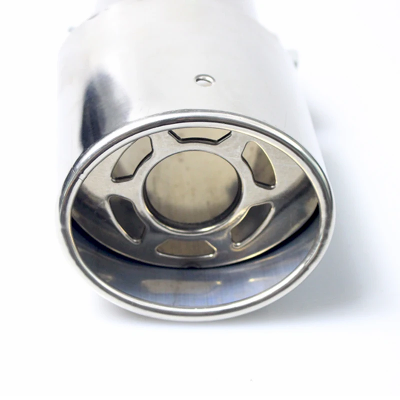 AQTQAQ универсальная выхлопная труба из нержавеющей стали для автомобиля глушитель