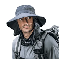 fishing flap caps quick dry sunshade uv protection removable ear neck cover outdoor summer sun breathable hats