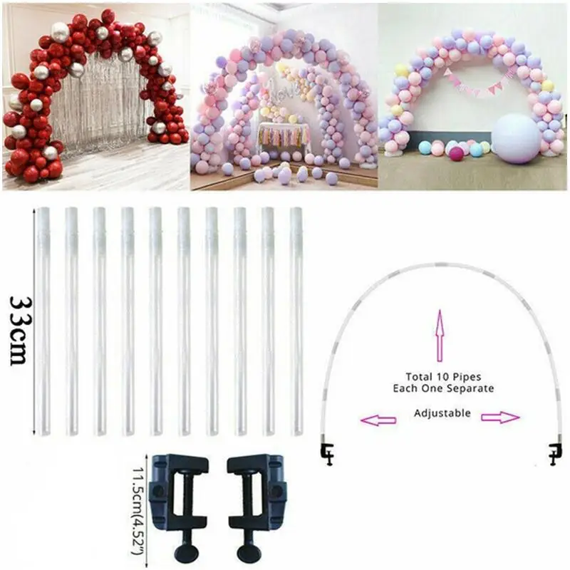 

Balloon Struts Balloon Base Transparent Balloon Bracket Combination Splice Actual Sturdy Durable Wedding Decoration Brackets
