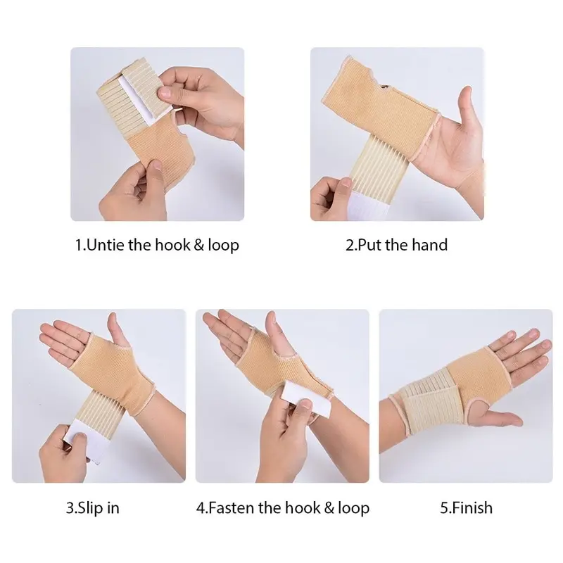 

Adjustable Hand Safety Wrist Brace Orthosis Nylon Medical Wrist Protector Supports Brace Lengthen Bandage Hand Wrist Protectors