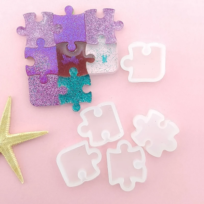 

Silicone Mold,Puzzle Pendant Mold,Keyring Mould,Crystal Mould,Jewelry Making Tools,Arts&Crafts Supplies,Resin Mold,Diy Silicone