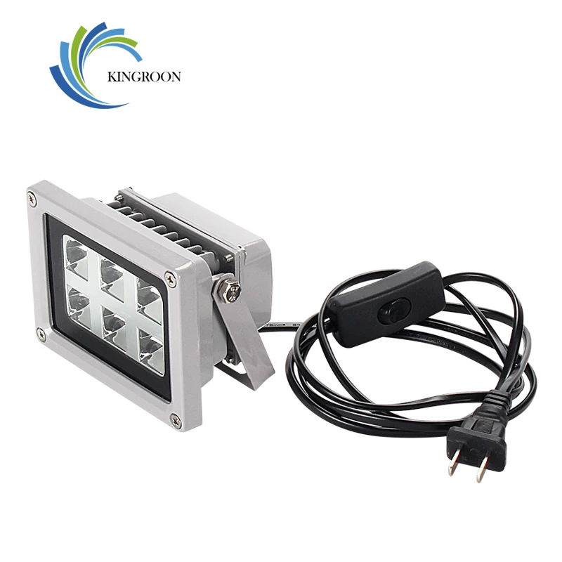 kingroon 110 260v 405nm uv led resin curing light lamp for sla dlp 3d printer photosensitive accessories free global shipping