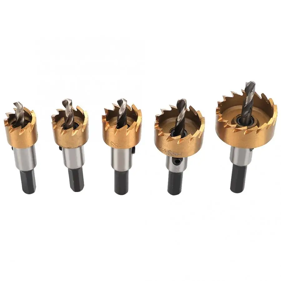 5 шт. высокоскоростное стальное сверло наконечник пилы для отверстий пила набор