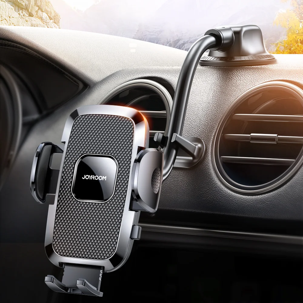 

do telefone do carro de joyroom montagem flexvel brao longo anti-shake suporte do telefone montagem no painel do carro