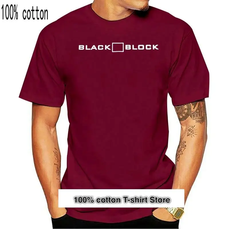 

Camiseta de мультфильм, Блок Черный, девочка, XS-XXL, Antifa, панк