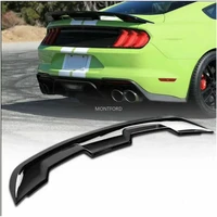 for ford mustang spoiler 2015 2021 abs plastic material unpainted color rear roof spoiler wing trunk lip boot cover car styling