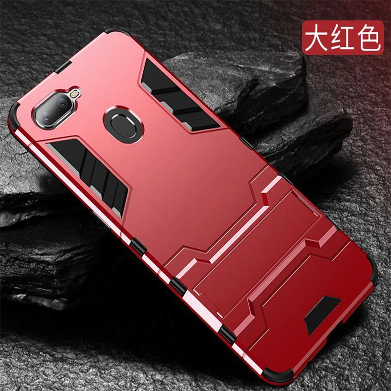 Для OPPO A5S чехол OPPO A5S силиконовая пластиковая гибридная армированная стойка чехол для телефона OPPO A5S CPH1909 A 5s OPPOA5S OPPO AX5S