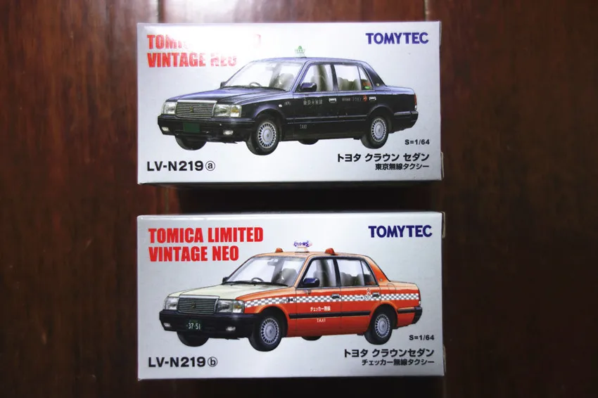 

TOMY tomica 1:64 TLV N219a N219b TOYOTA CROWN COMFORT Токио коллекция такси ограниченная Литой Модель автомобиля из сплава