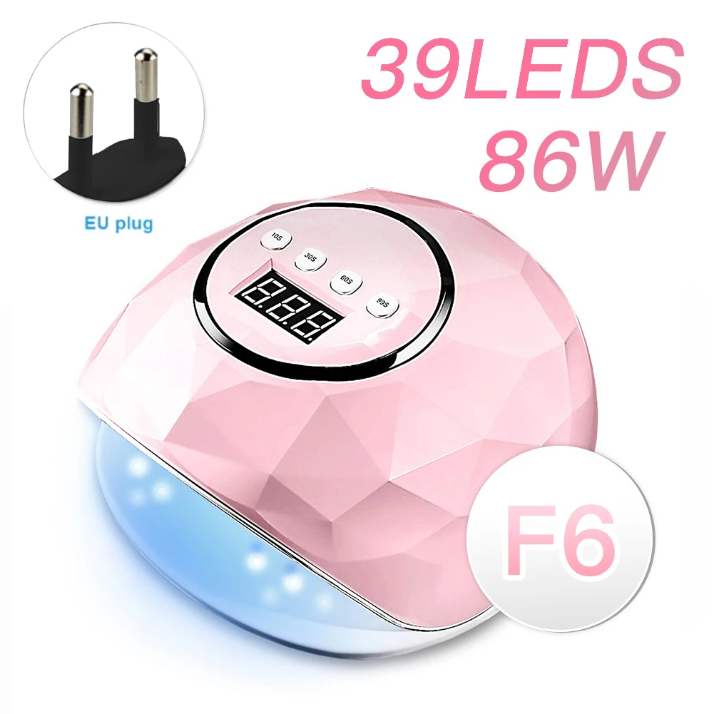 

110W 4 Timer Setting LED Nail Dryer Fast Manicure Portable Auto Sensor For Gel Polish LCD Display Home Salon Curing Lamp DIY